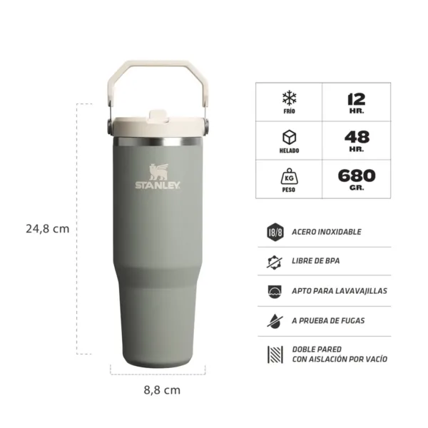 Botella Térmica Flip Straw Tumbler 887 ml - Imagen 6
