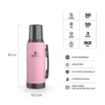Termo Mate System Messi Goat Pink 1,2 lts - Imagen 3