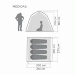 Carpa Doite Armado Instantáneo 4 Personas 3000 mm - Imagen 12