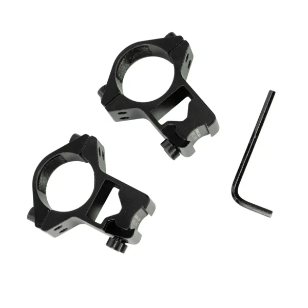 Montaje Shilba 1" Reforzado 2 Piezas Alto Riel 11mm - Imagen 2