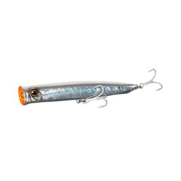 601412-SEÑUELO-SHIMANO-NESSA-BEAM-POPPER-130F-JET-BOOST-FULL-SILVER-01 Señuelo pesca Beam Popper 130F JET BOOST Full Silver - Imagen 1
