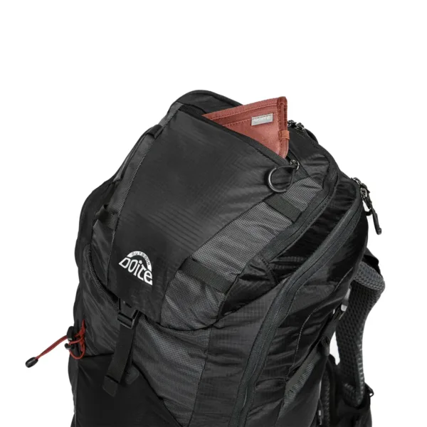 Mochila Trekking Accion Horizon 45 Litros Negra - Imagen 6