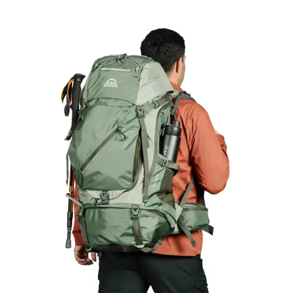 Mochila Trekking Excursion Claymon 70 Litros Verde - Imagen 3