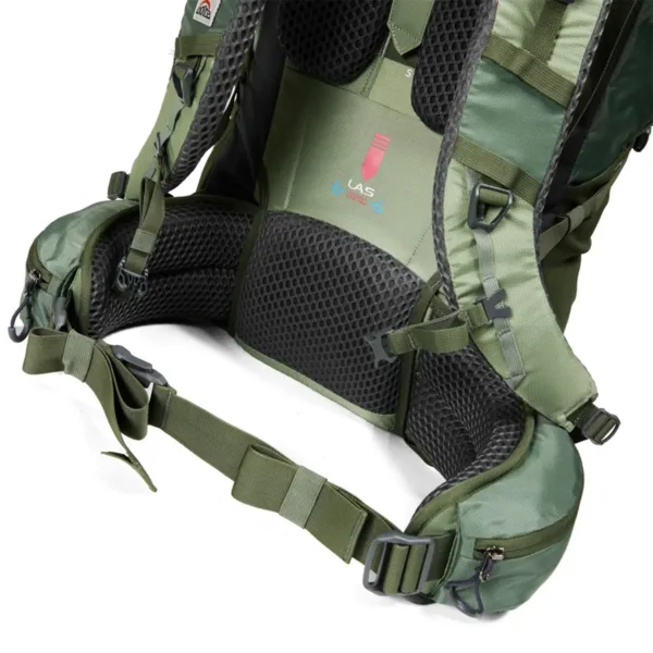 Mochila Trekking Excursion Claymon 70 Litros Verde - Imagen 8