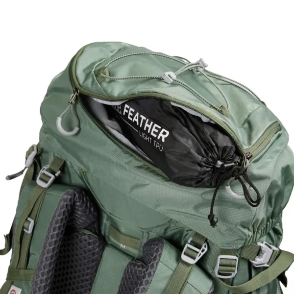 Mochila Trekking Excursion Elica 70 Litros Verde - Imagen 10