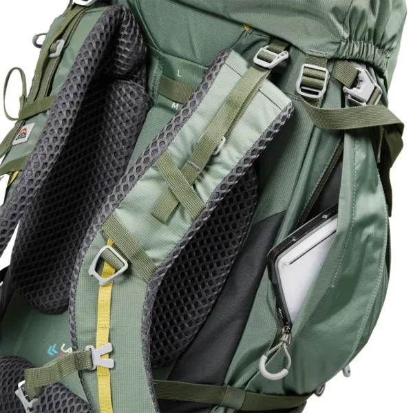 Mochila Trekking Excursion Elica 70 Litros Verde - Imagen 11