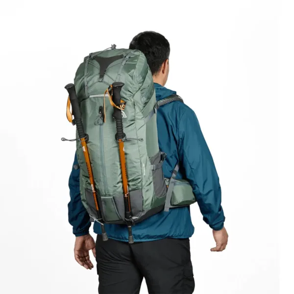 Mochila Trekking Excursion Pionera 50L Verde - Imagen 3