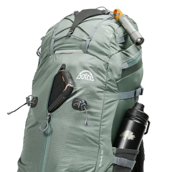 Mochila Trekking Excursion Pionera 50L Verde - Imagen 10