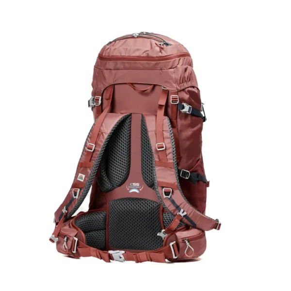 Mochila Trekking Excursion Ventura 65L Roja - Imagen 4