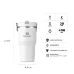 Botella Térmica Stanley Flip Straw Tumbler 2.0 591ml - Frost - Imagen 2