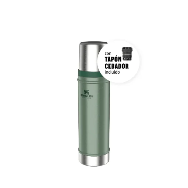 Termo Clásico 591ml Acero Inoxidable con Tapón Cebador - Imagen 5