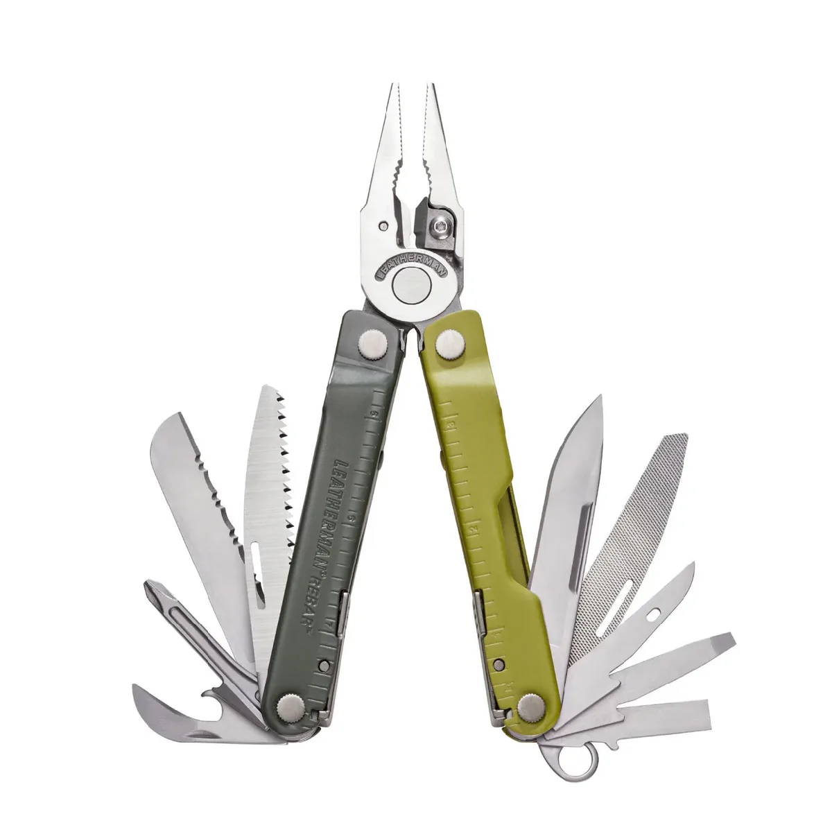 601668-PINZA LEATHERMAN REBAR MOSSY SLATE 833315 (1) Pinza Multiuso Rebar Mossy Slate 17 funciones - Imagen 1