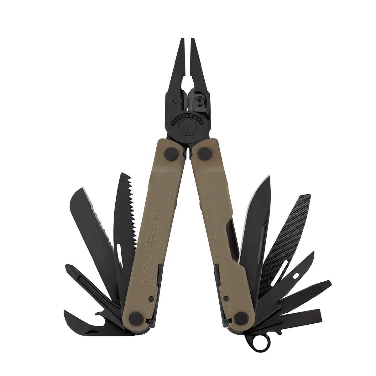 601669-PINZA-LEATHERMAN-REBAR-COYOTE-TAN-832406-01 Pinza Multiuso Rebar Coyote Tan 17 Usos - Imagen 1