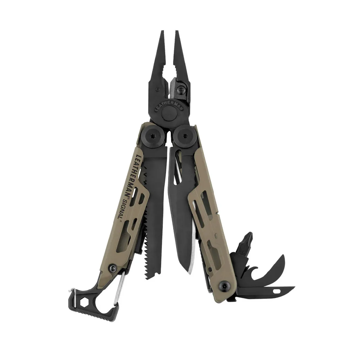 601677-PINZA-LEATHERMAN-SIGNAL-COYOTE-TAN-832404-01 Pinza Multiuso Signal Coyote Tan 19 Usos - Imagen 1