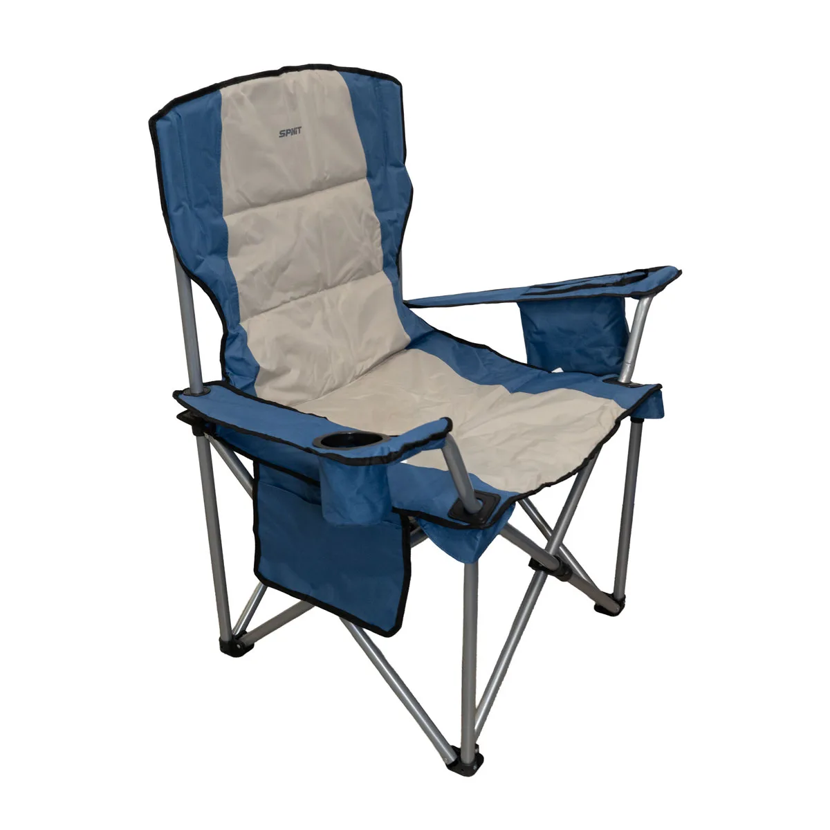 601721-sillon-plegable-camping-spinit-director-140-conservadora-azul-01 Sillón Director Plegable Spinit 140 kg con Conservadora - Azul - Imagen 1