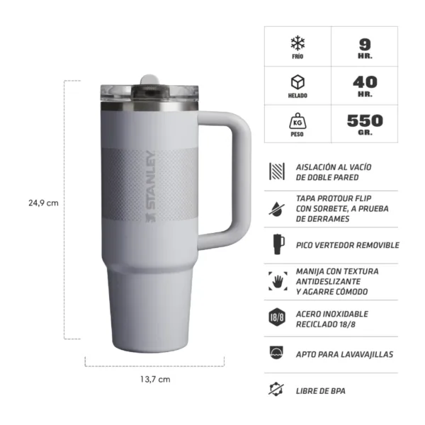 Vaso Térmico Quencher ProTour 887ml - Ash Fade - Imagen 2