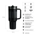 Vaso Térmico Quencher ProTour 1.18 Litros - Negro 2.0 Fade - Imagen 2