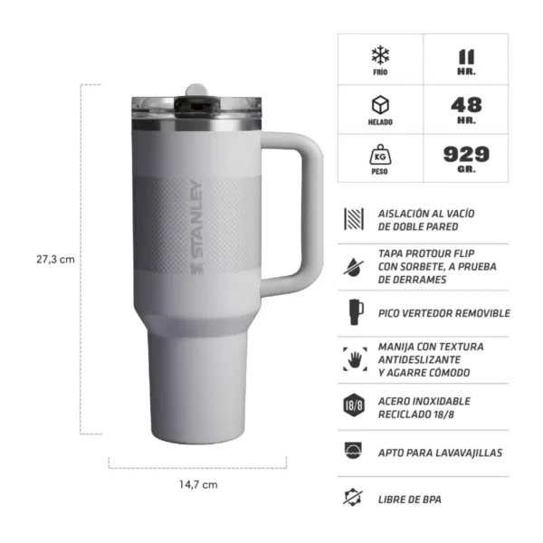 Vaso Térmico Quencher ProTour 1.18 Litros - Ash Fade - Imagen 2