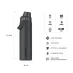 Botella Térmica Iceflow Fast Flow 1L - Negro 2.0 - Imagen 2