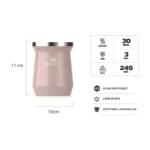 Mate Térmico Clásico Colección Oasis 236 ml - Peach - Imagen 2