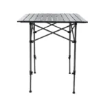 Mesa Enrollable de Camping Spinit de Acero 70x70 cm - Gris - Imagen 5