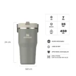 Vaso Térmico Flip Straw Tumbler 591 ml - Sage Grey 2.0 - Imagen 2