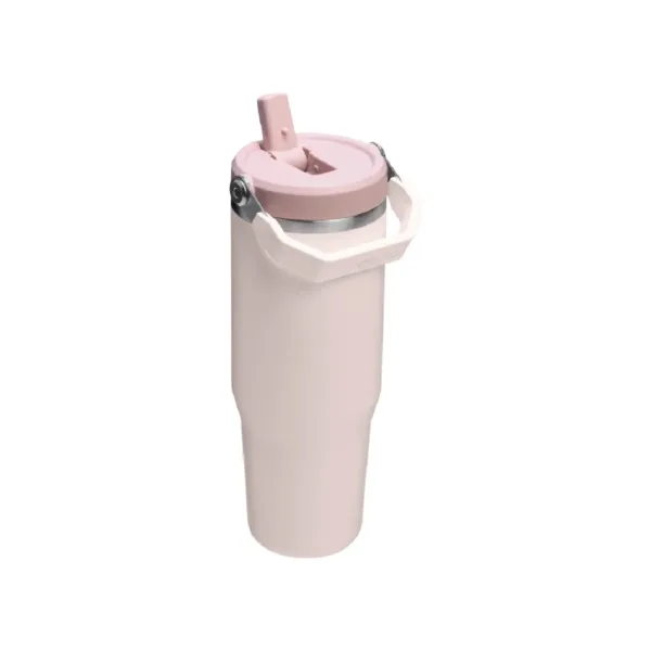 Botella Vaso Térmico Flip Straw Tumbler 887ml - Rosa Quartz - Imagen 4