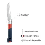 Navaja Plegable Opinel N°09 Ocean con Silbato y Empalmador - Rojo - Imagen 3