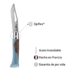 Navaja Plegable Opinel Néo7 Alpine con Silbato - Azul Glaciar - Imagen 3
