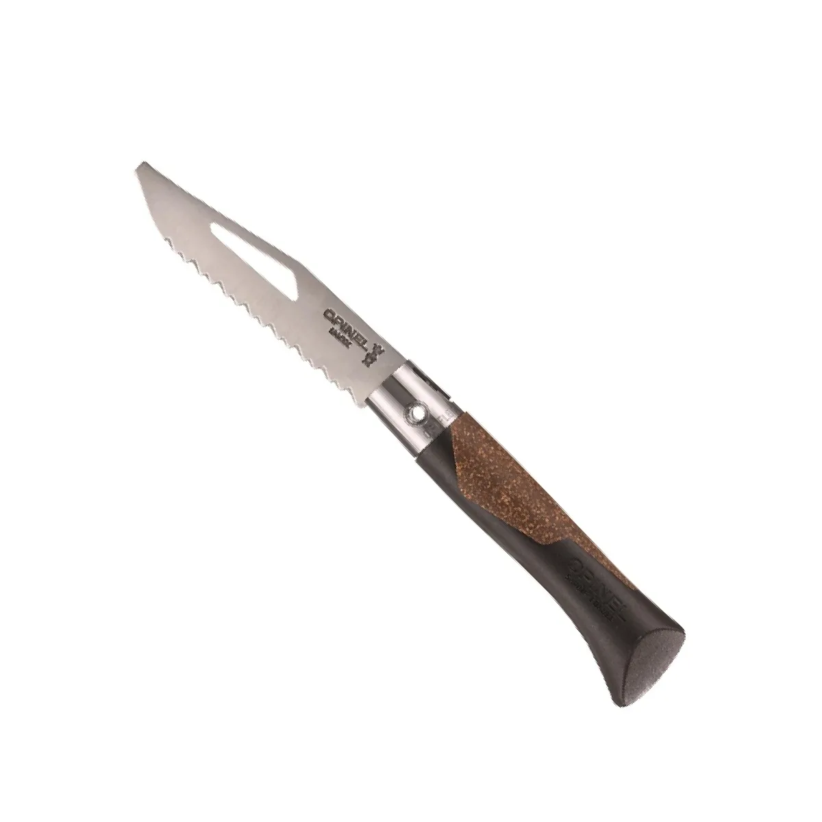 602247-NÉO7-ALPINE-MARRON-OSCURO-01 Navaja Plegable Opinel Néo7 Alpine con Silbato - Marrón - Imagen 1