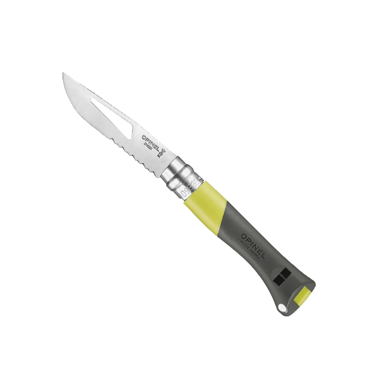 602252-Nº09-OCEAN-AMARILLO-01 Navaja Plegable Opinel N°09 Ocean con Silbato y Punzón - Amarillo - Imagen 1