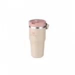Botella Térmica Stanley Flip Straw Tumbler 591ml – Champagne - Imagen 3