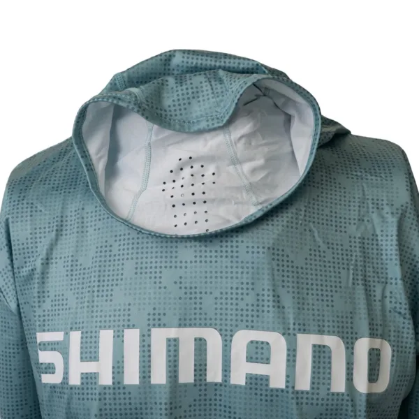 Camiseta Manga Larga con capucha Hood Tech Tee Verde - Imagen 5