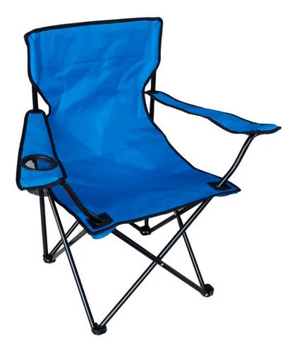 SILLONAZUL.jpg Sillón Director Plegable con portavaso Playa - Imagen 1
