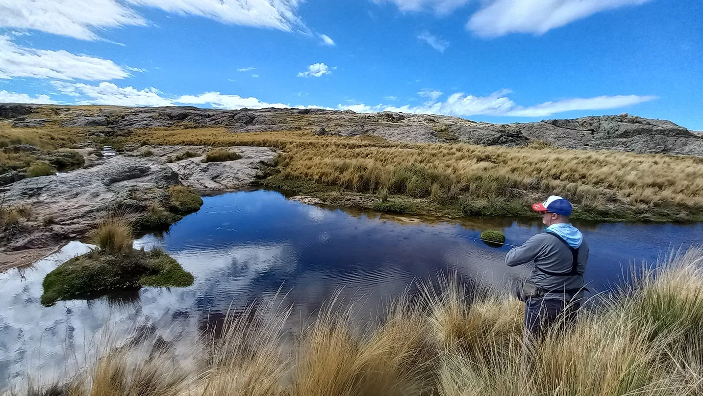 Truchas en Pampa de Achala
