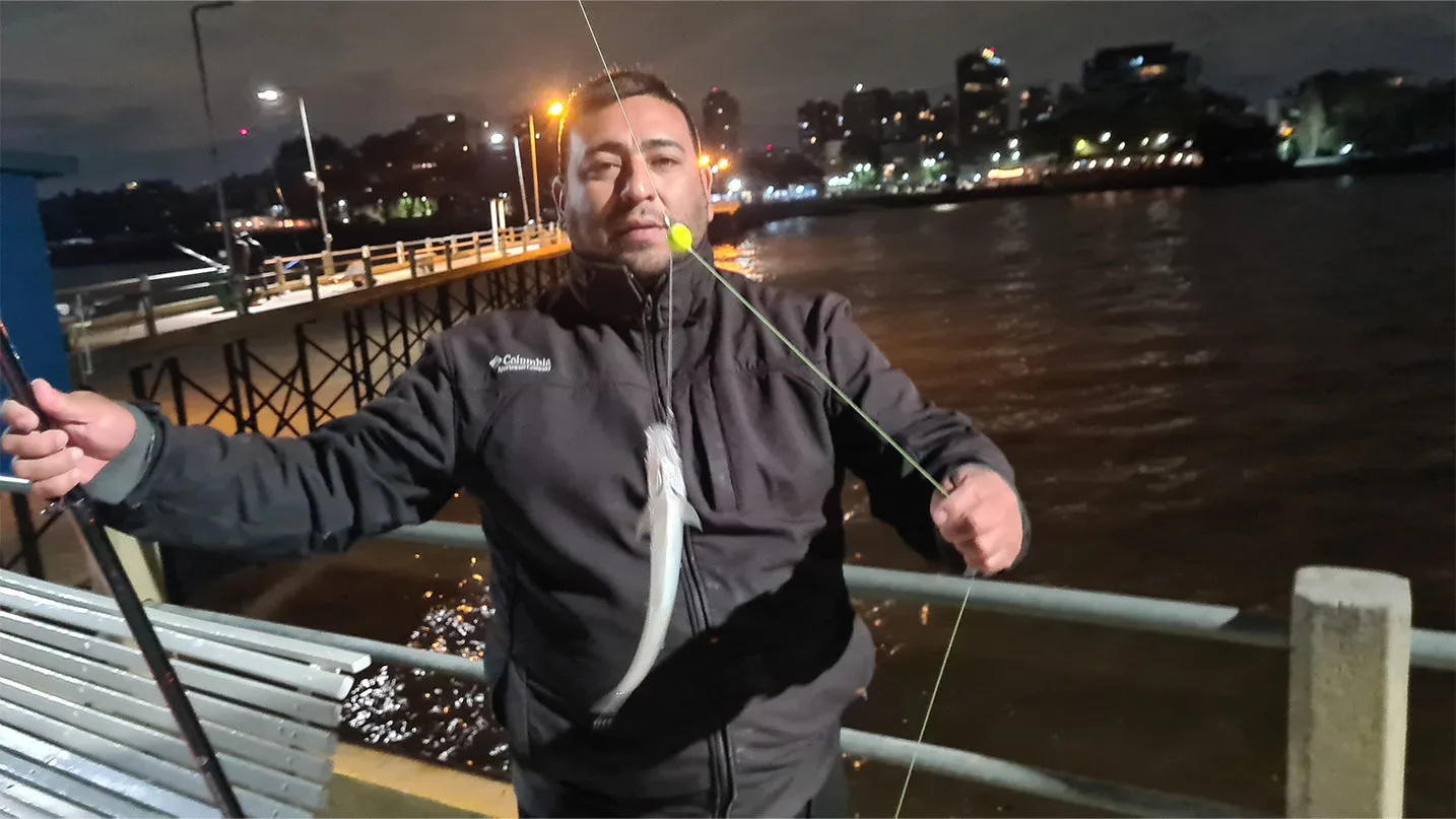 Pejerreyes nocturnos en Olivos