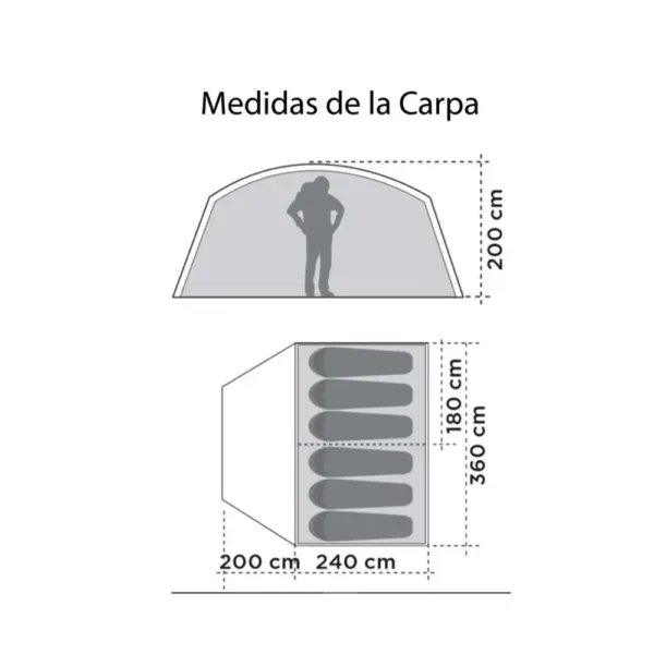 Carpa Familiar Lodgebella 6 - Imagen 3