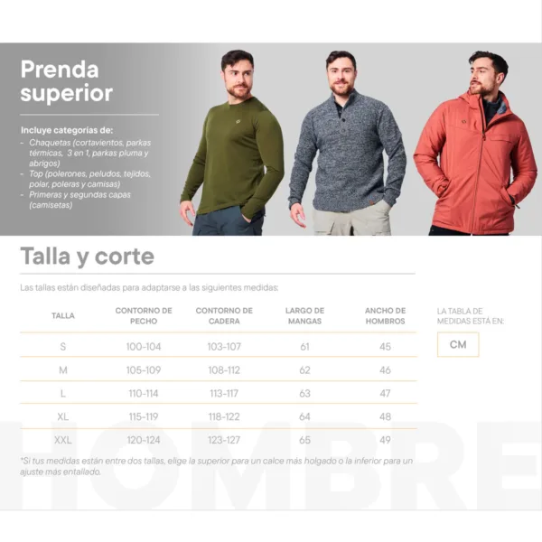 Campera Parka de Pluma 800FP Amorak Tela Pertex Hombre - Imagen 3