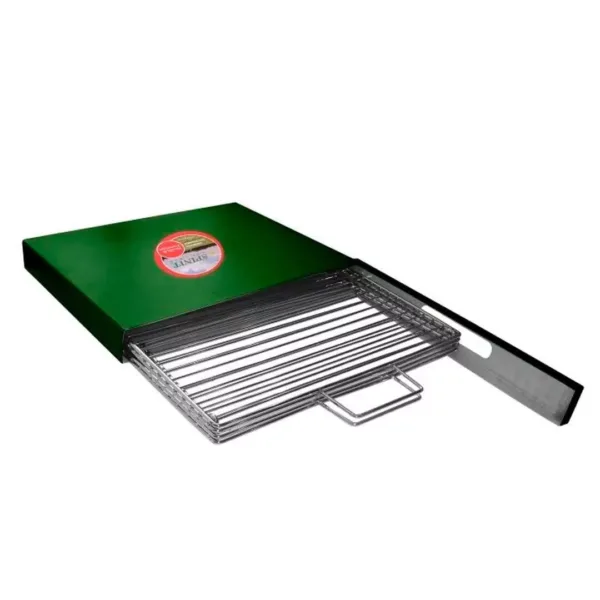 Parrilla plegable con caja M1300 60x35cm. - Imagen 1